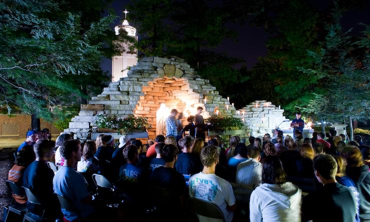 grotto mass